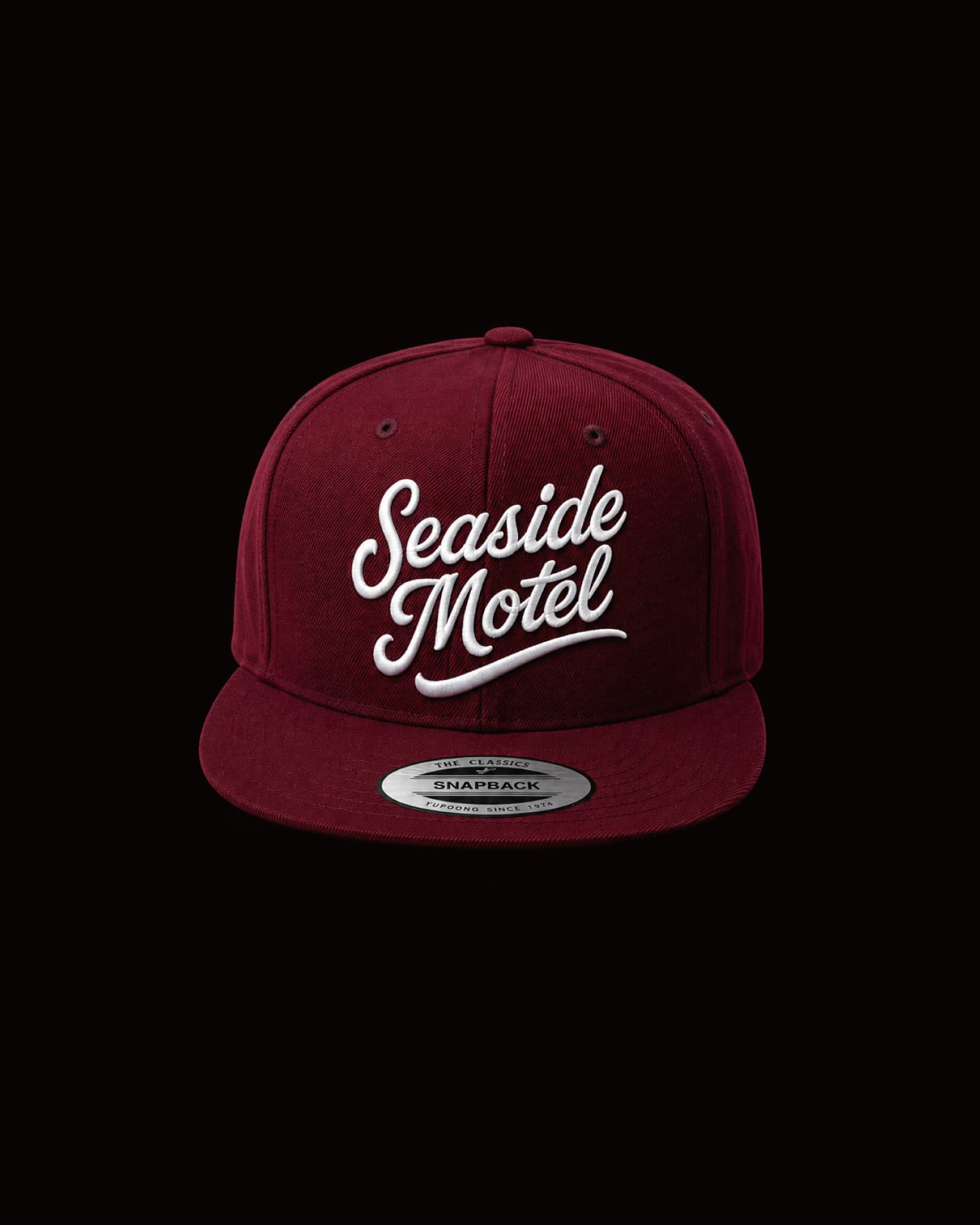 Text Logo – Cap – Burgundy